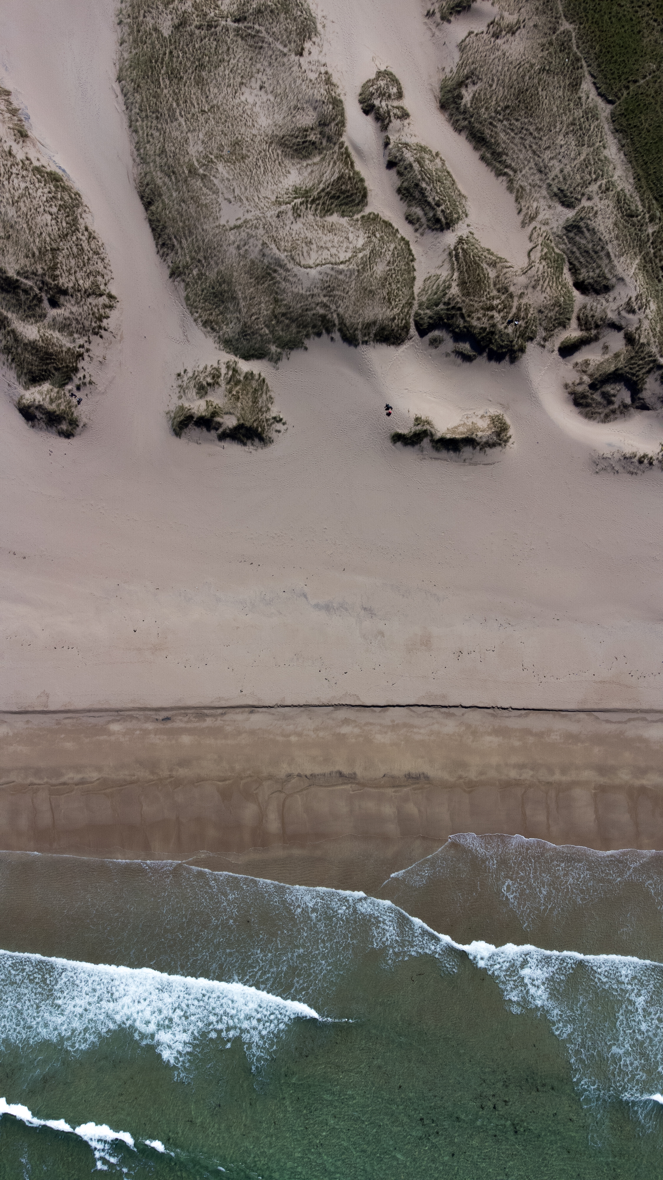 Sandwood Bay, Schottland. Mit der Drohne von oben aufgenommen.